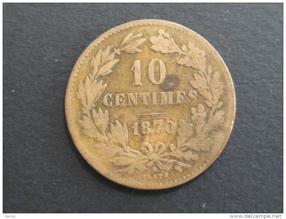 1870 - 10 Centimes - Luxembourg - Luxembourg