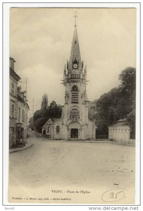 VIGNY  - Place De L'Eglise. - Vigny