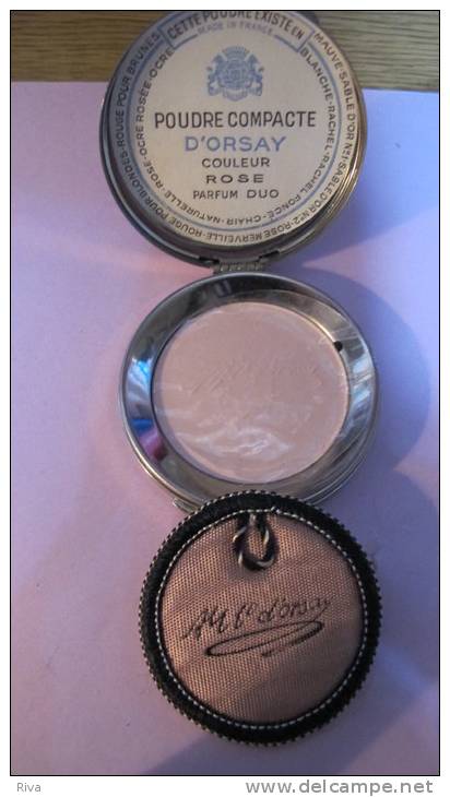 Poudrier En Metal Avec Miroir (neuf) (Poudre Compact D´ORSAY Couleur Rose ) - Productos De Belleza