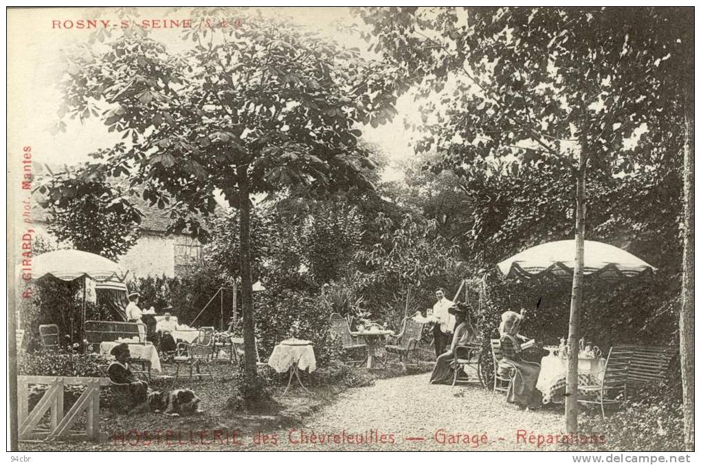 CPA (78)  ROSNY SUR SEINE        Hostellerie  Des Chevrefeuilles  (garage Reparations) - Rosny Sur Seine