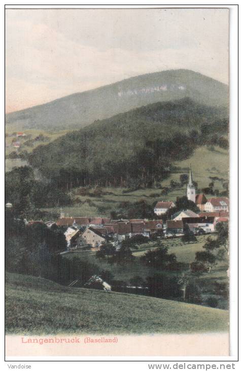 CARTE POSTALE LANGENBRUCK 1907 - Langenbruck