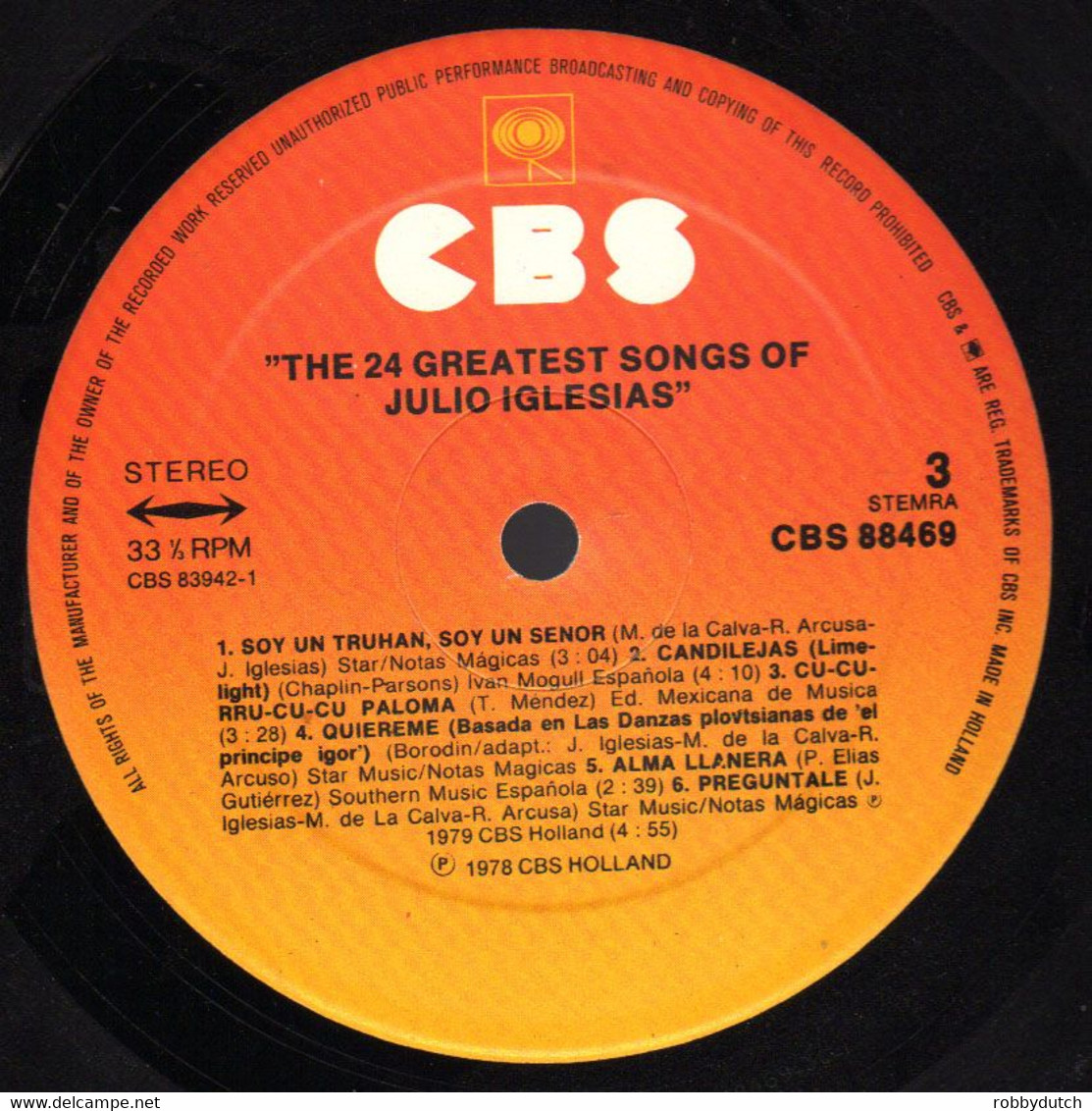 * 2LP *  JULIO IGLESIAS - THE 24 GREATEST SONGS (Holland 1978)