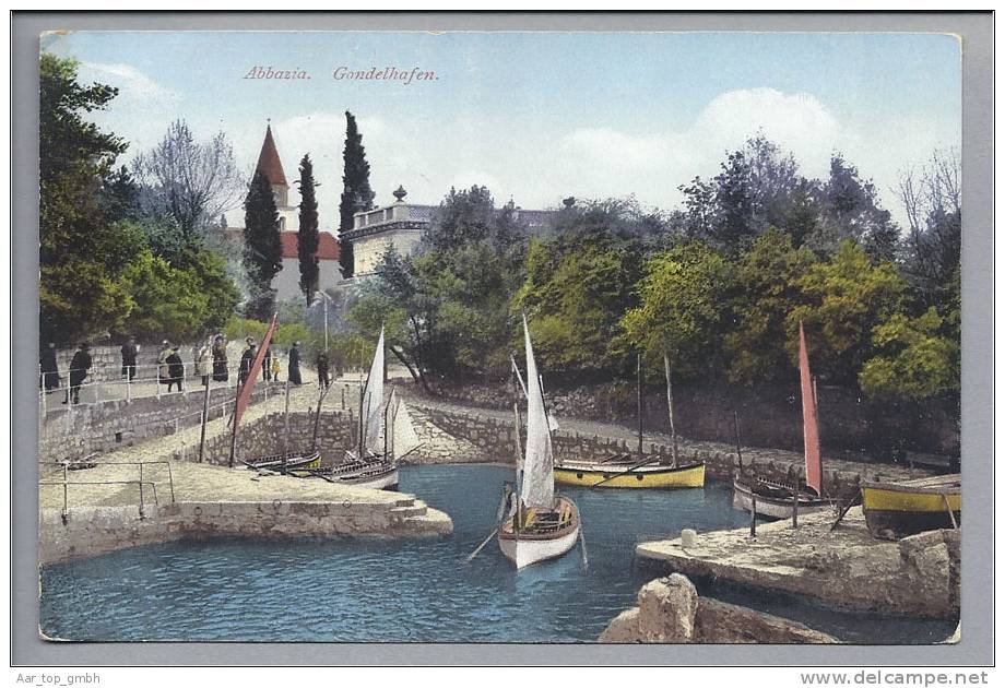 Kroatien Abbazia (Obatija) 1910-07-25 Foto Purger&Co. #8120 - Croatie