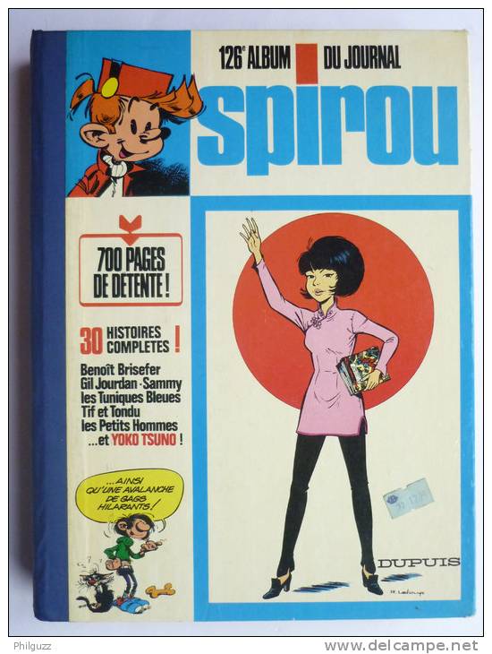 SPIROU RECUEIL ALBUM N° 126 N° 1786 à 1798 - 1972 - Spirou Magazine