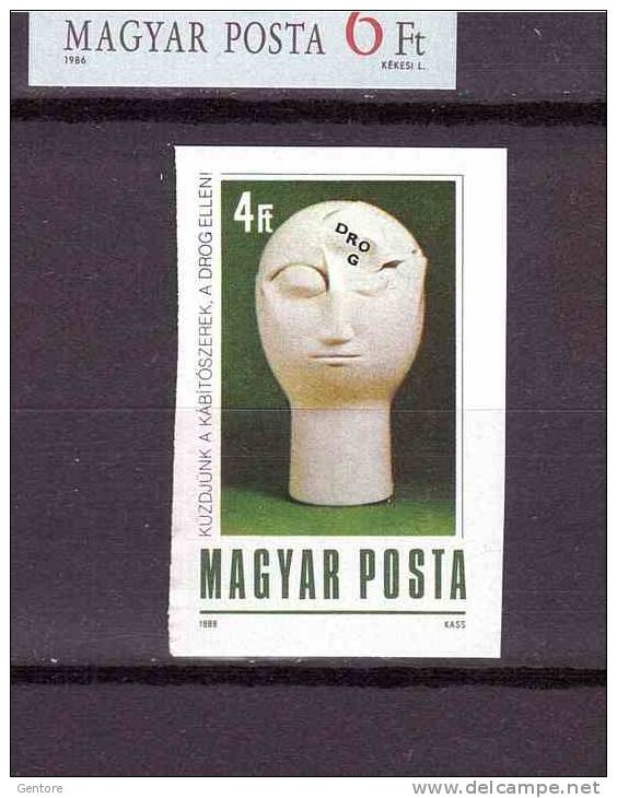 HUNGARY 1988 Against Drug IMPERFORATED Yvert Cat. N° 3171   Perfect MNH ** - Nuovi