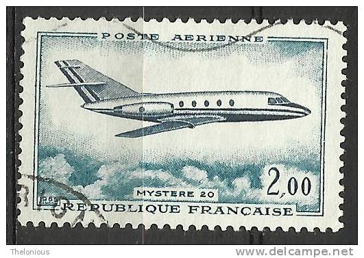 # Francia Aerea Usato Nr. Yvert & Tellier Aerienne 42 - 1960-.... Matasellados