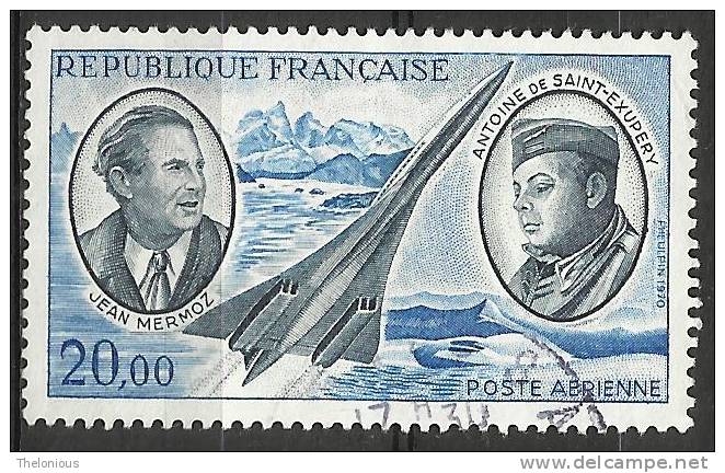 # Francia Aerea Usato Nr. Yvert & Tellier Aerienne 44 - 1960-.... Matasellados