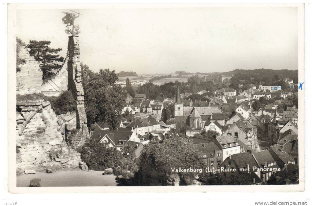 Nederland/Holland, Valkenburg, Ruïne Met Panorama, 1958 - Valkenburg