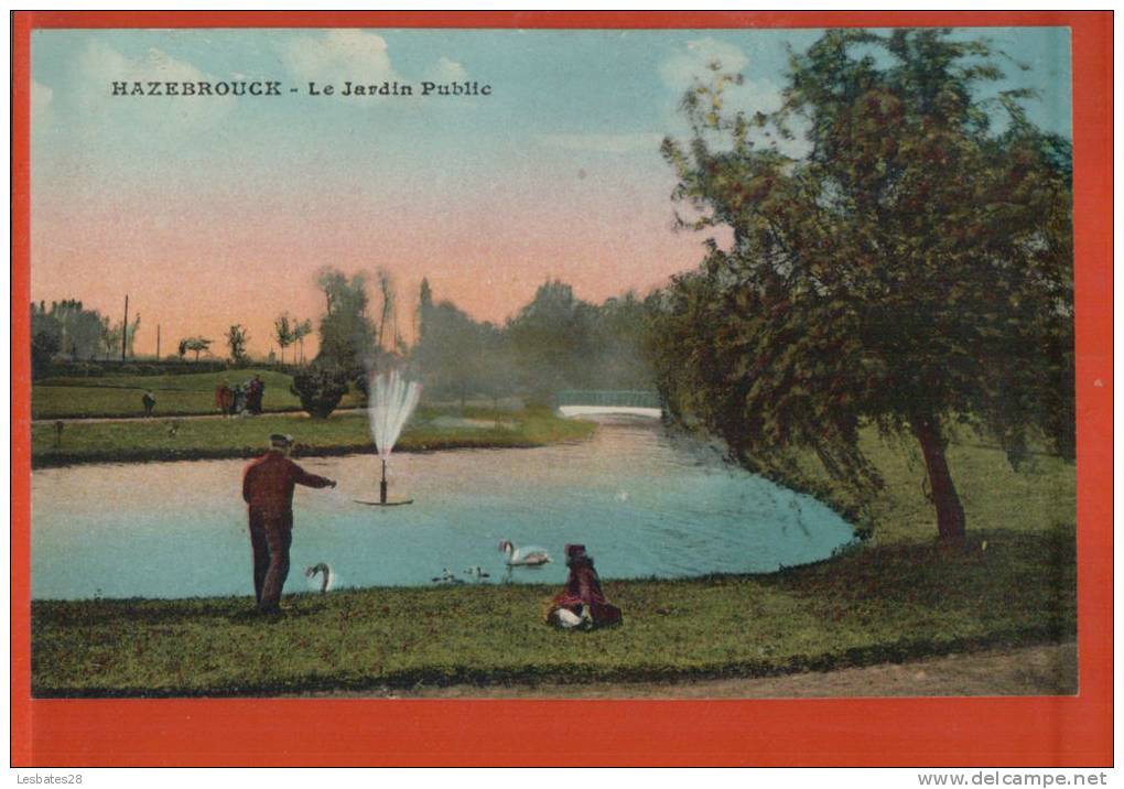 CPA 59.- HAZEBROUCK.- Le Jardin Public----MARS. SUP- 2012 175 - Hazebrouck