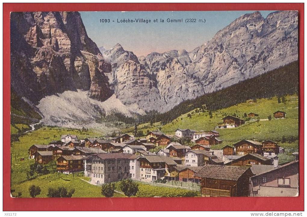 X0635 Loèche-Village Leukerbad Et La Gemmi.SG 1093, Non Circulé - Loèche