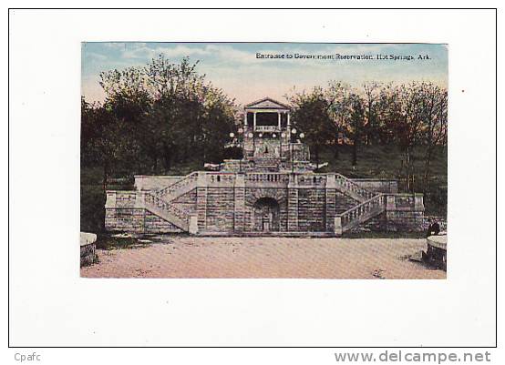Entrance To Government Reservation, Hot Spings, Arkansas - Hot Springs