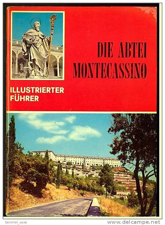 Touristen Reiseführer  -  Die Abtei Montecassino  -  Illustrierter Führer  -  Mit Farb-Fotos Ca. 1975 - Italië