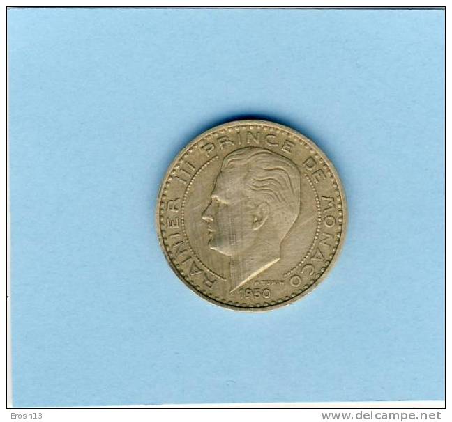 MONNAIE - MONACO -  1950 - Monaco - 20 Francs Rainier III, état TB - 1949-1956 Alte Francs