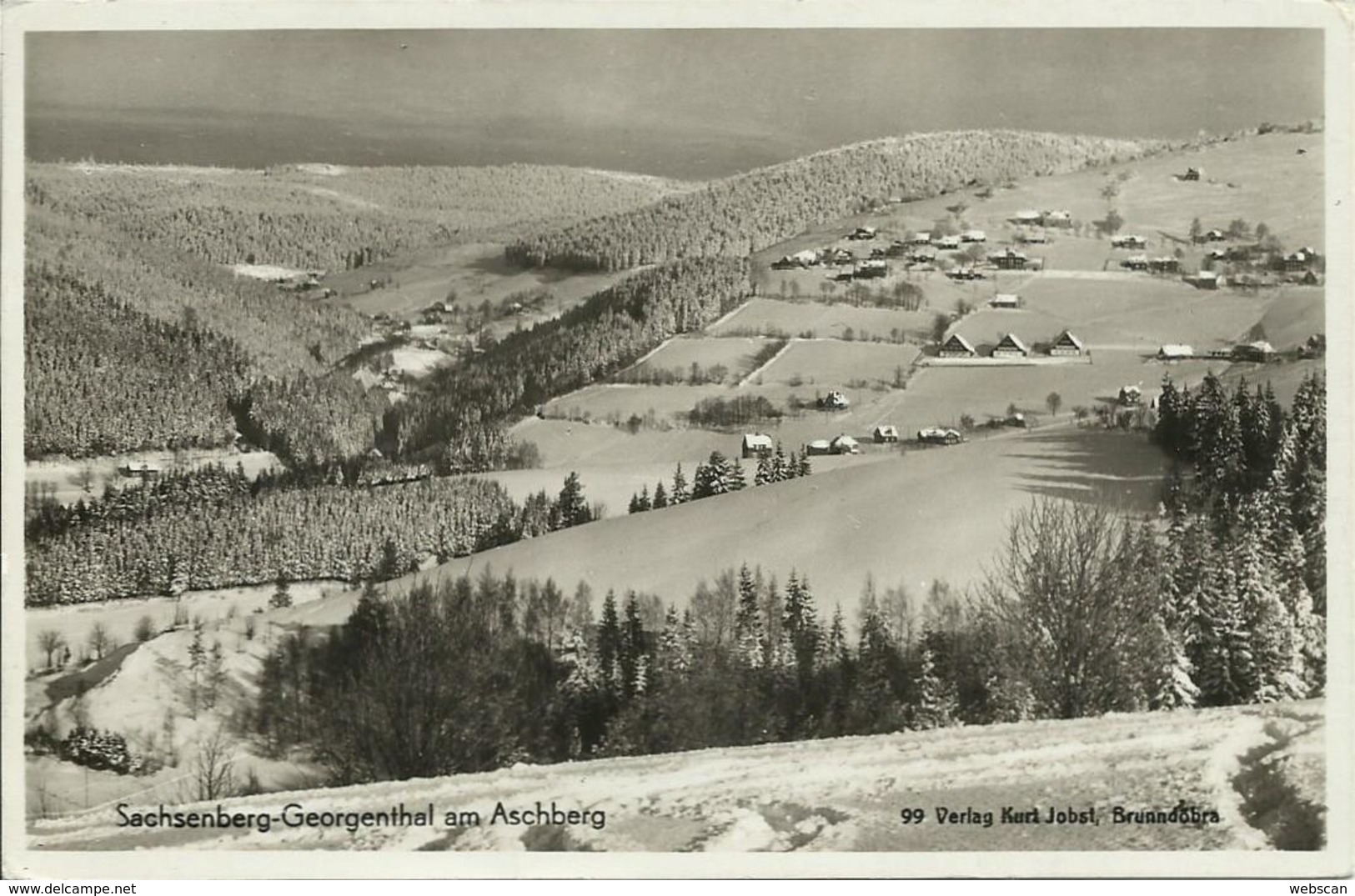 AK Klingenthal OT Sachsenberg-Georgenthal Aschberg Winter 1941 #02 - Klingenthal