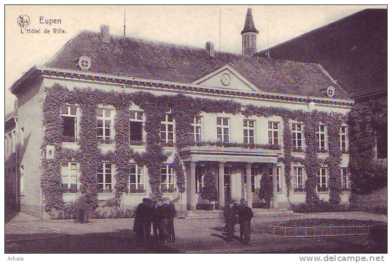 EUPEN = L'Hôtel De Ville - Carte Animée (Nels) Vierge - Eupen