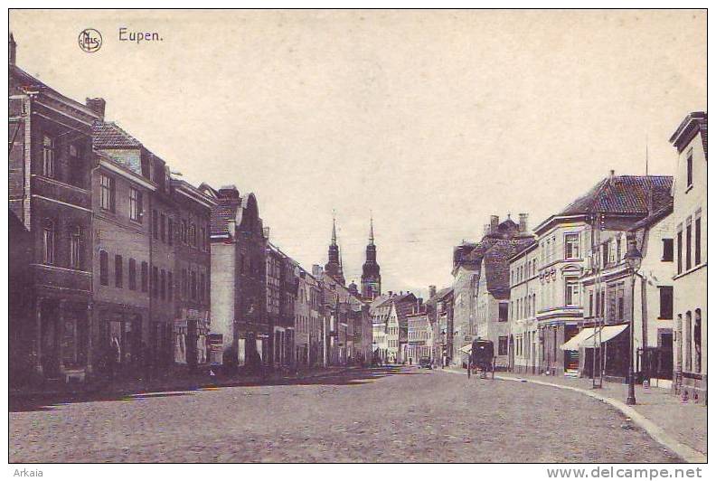 EUPEN = Rue + Commerces (Nels) Vierge - Eupen