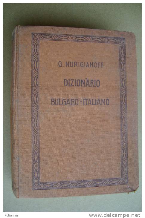 PBC/19 Nurigianoff VOCABOLARIO ITALIANO-BULGARO V.Nachmias 1928 - Sprachkurse