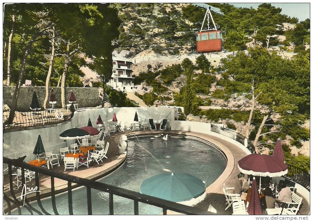 TOULON     TOUR BLANCHE - PASSAGE DU TELEFERIQUE AU DESSUS DE LA PISCINE  6 - Toulon