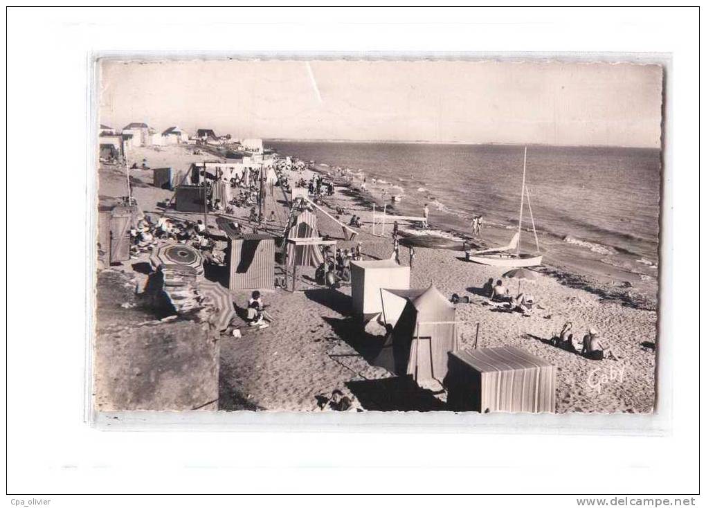 56 DAMGAN Plage, Vue Générale, Cabines, Ed Artaud 1, CPSM 9x14, 195? - Damgan