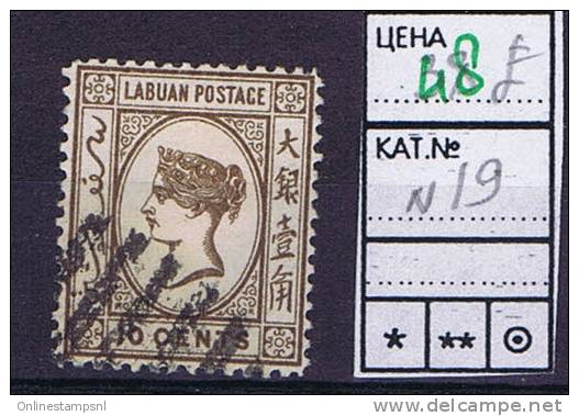 Labuan: SG Nr 19 Used Cat Value UKP 48 - Straits Settlements