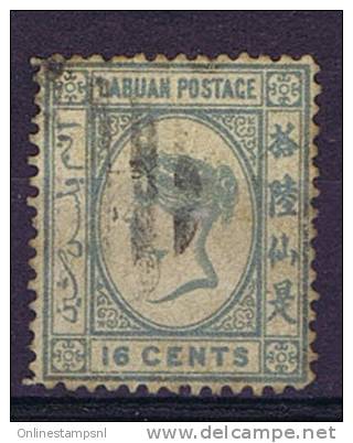 Labuan: SG Nr 33 Grey  Used Cat Value UKP 150 - Straits Settlements