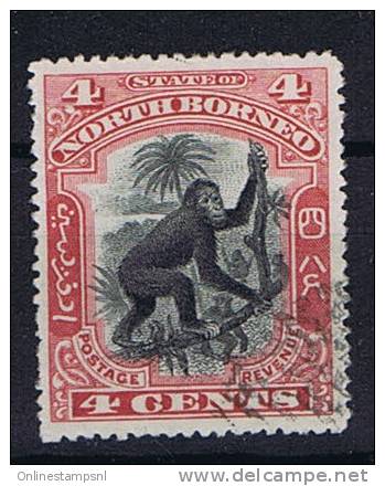 North Borneo: SG Nr 99 A  Used Cat Value UKP 48, Perfo 16 - Borneo Del Nord (...-1963)