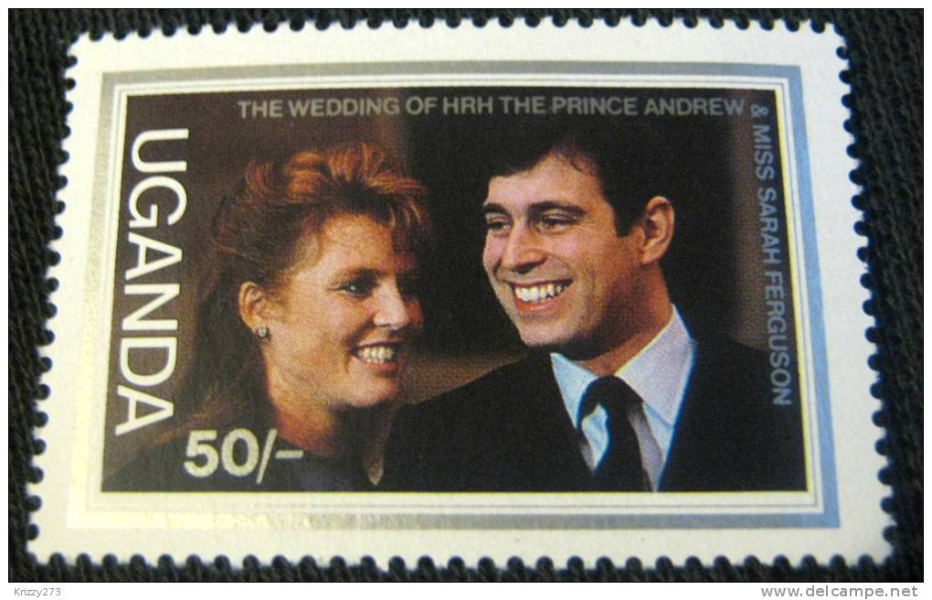 Uganda 1986 Wedding Of Prince Andrew And Sarah Ferguson 50 - Mint Unmounted - Ouganda (1962-...)