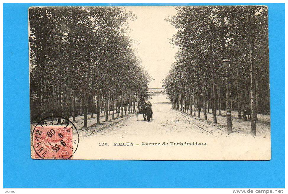 77 MELUN : Avenue De Fontainebleau - Melun