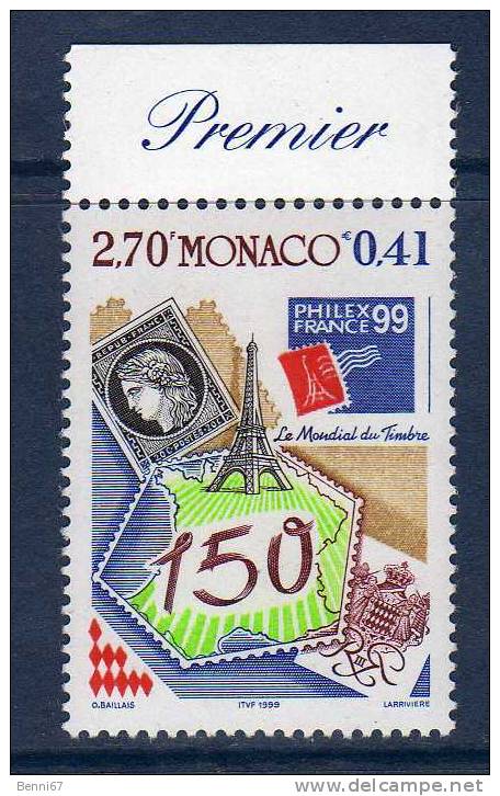 MONACO 1999 Philexfrance Stamp On Stamp  Yv 2207 MNH ** - Andere & Zonder Classificatie