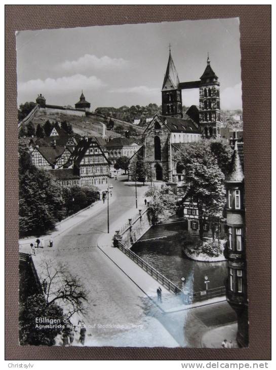 ESSLINGEN Agnesbrücke Mit Blick Auf Stadtkirche - Esslingen