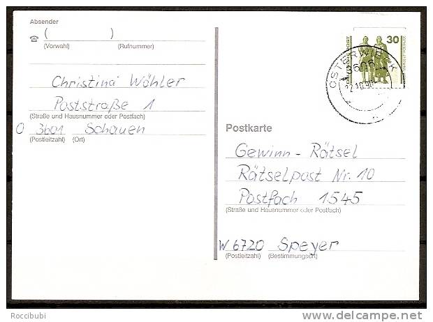 DDR - Ganzsache/Postkarte - Siehe Scann - Otros & Sin Clasificación