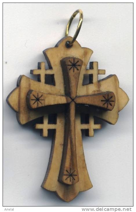 Olive Wood Cross Made In Jerusalem - Religion & Esotericism