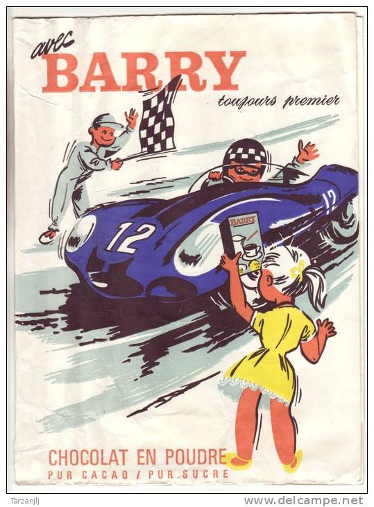 Protège Cahier Publicitaire Barry Chocolat En Poudre - Automobil