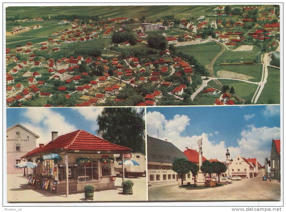 GRAFING, Mosaic Postcard, 1968. - Grafing