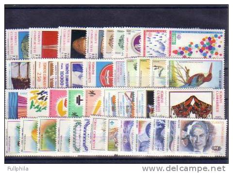 1992 TURKEY YEAR COMPLETE SET ALL MNH ** - Full Years