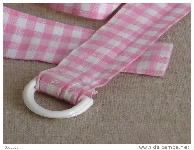 Ceinture De Coton Vichy Rose, Année 50-60. Voir Photos. - Gürtel & -schnallen