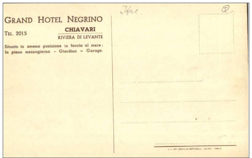 CHIAVARI Grand Hotel Negrino - Genova (Genoa)