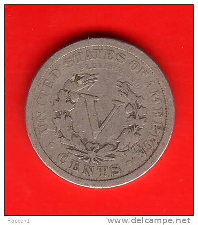 **** USA  - ETATS-UNIS  - V - 5 CENTS 1900 LIBERTY - NICKEL  **** EN ACHAT IMMEDIAT !!! - 1883-1913: Liberty