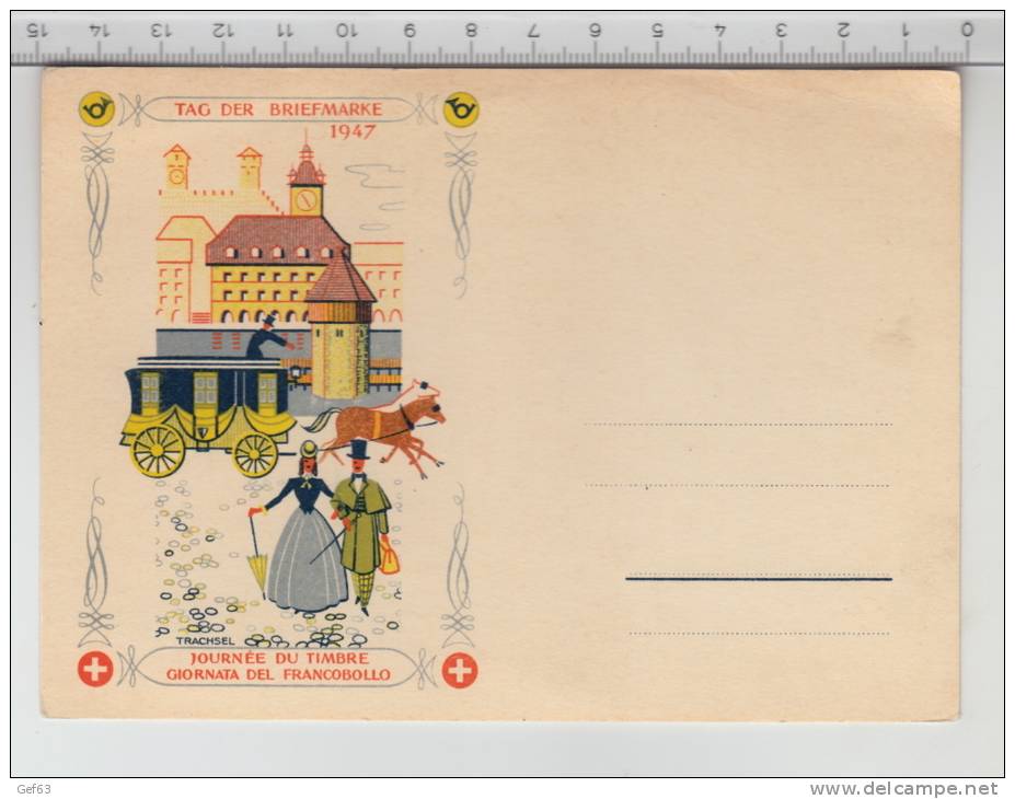 1947 Tag Der Briefmarke / Journée Du Timbre / Giornata Del Francobollo - Poste & Facteurs