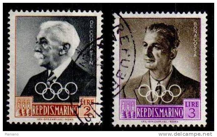 PIA - SAN  MARINO  - 1959 - Preolimpica - Olimpiadi Di Roma -  (SAS  491-96) - Usados