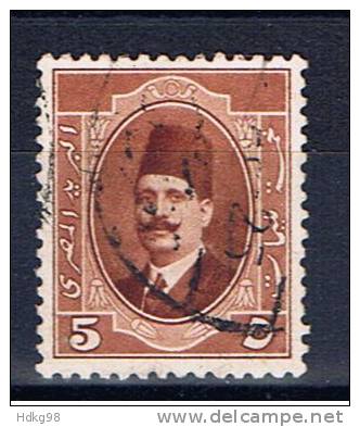 ET+ Ägypten 1923 Mi 86 König Fuad - Used Stamps