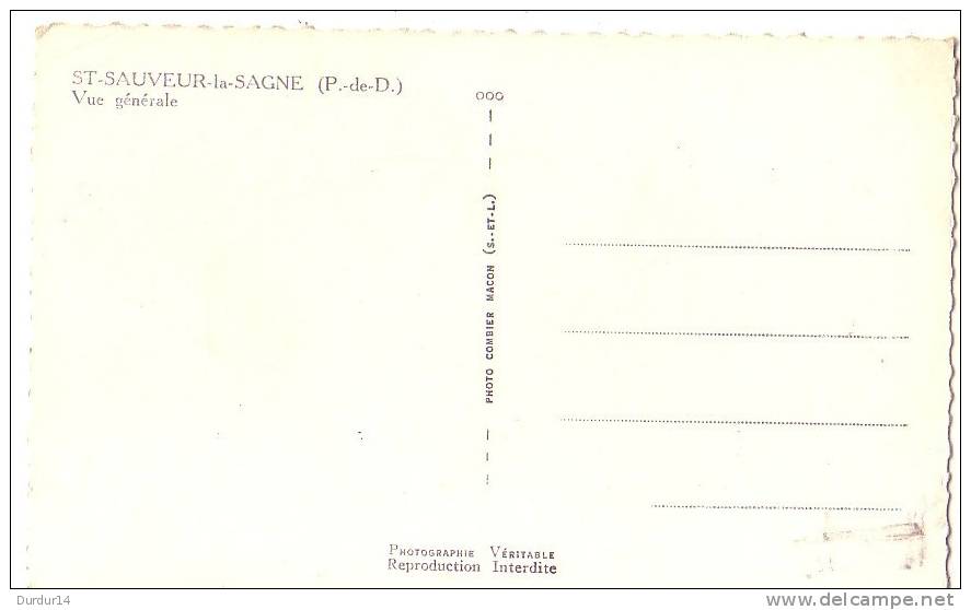 ST-SAUVEUR-LA-SAGNE  (Puy-de-Dôme  )  Vue Générale - Other & Unclassified