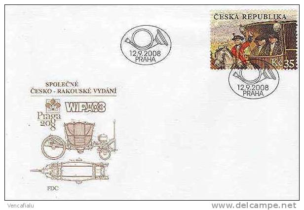 Czech Republic 2008  - Postal History Postal Stage , FDC, Common Issue With Austria - FDC