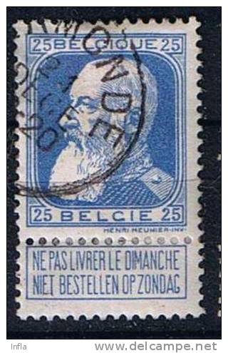 Belgien 1905, Michel # 73 O - 1905 Breiter Bart