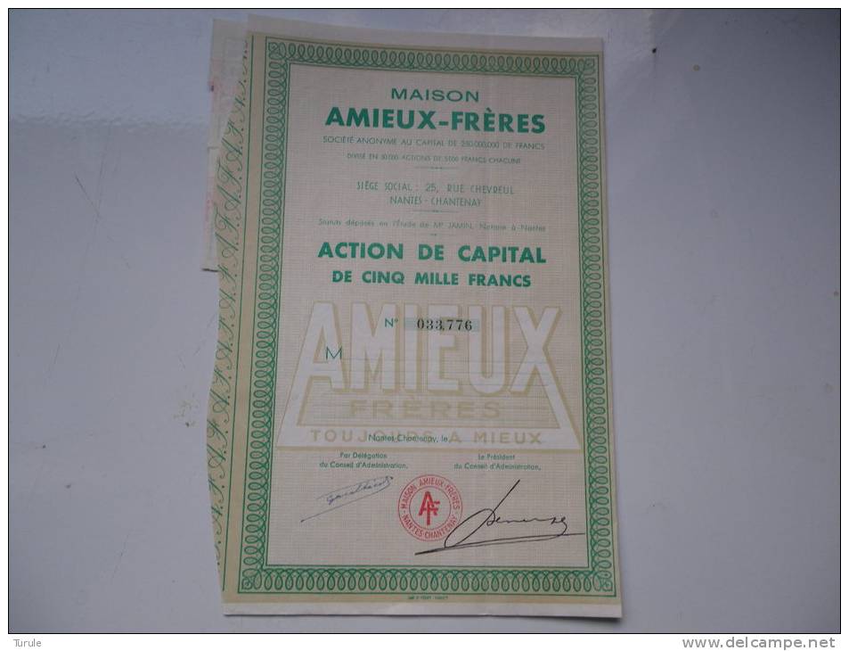 AMIEUX-FRERES (5000 Francs) Nantes-loire Atlantique - Other & Unclassified