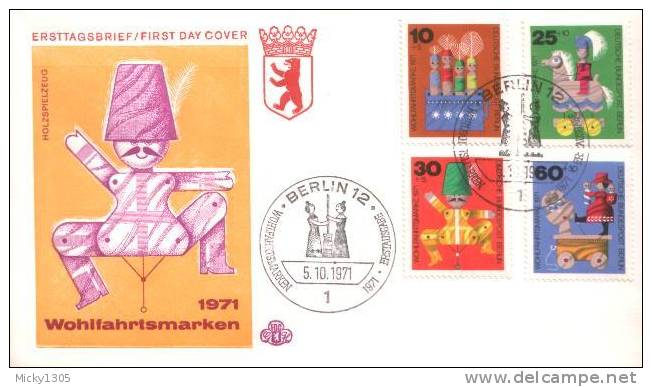 Germany / Berlin - Mi-Nr 412/415 FDC (x055)- - 1971-1980