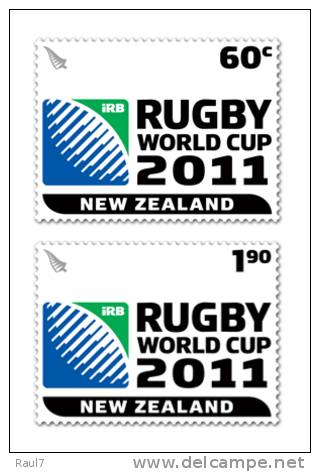 New Zealand - 2011 - Coupe Du Monde De Rugby 2011 - 2v Neufs*** MNH - Nuovi