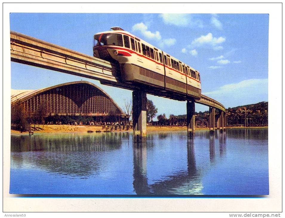 CARTOLINA: TORINO RICORDO ESPOSIZIONE ITALIA 61 - F/G - COLORI - NON VIAGGIATA - LEGGI - Ferrovie