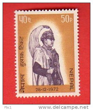 Népal - YT N°252 ** (MNH) Luxe  - 28°anniversaire Du Roi Birendra - Nepal