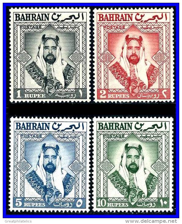 BAHRAIN 1960 SHEIK SULMANBIN HAMAD AL KHALIFAH HIGH VALUES SC# 126-129 VF MNH - Bahreïn (1965-...)